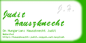 judit hauszknecht business card